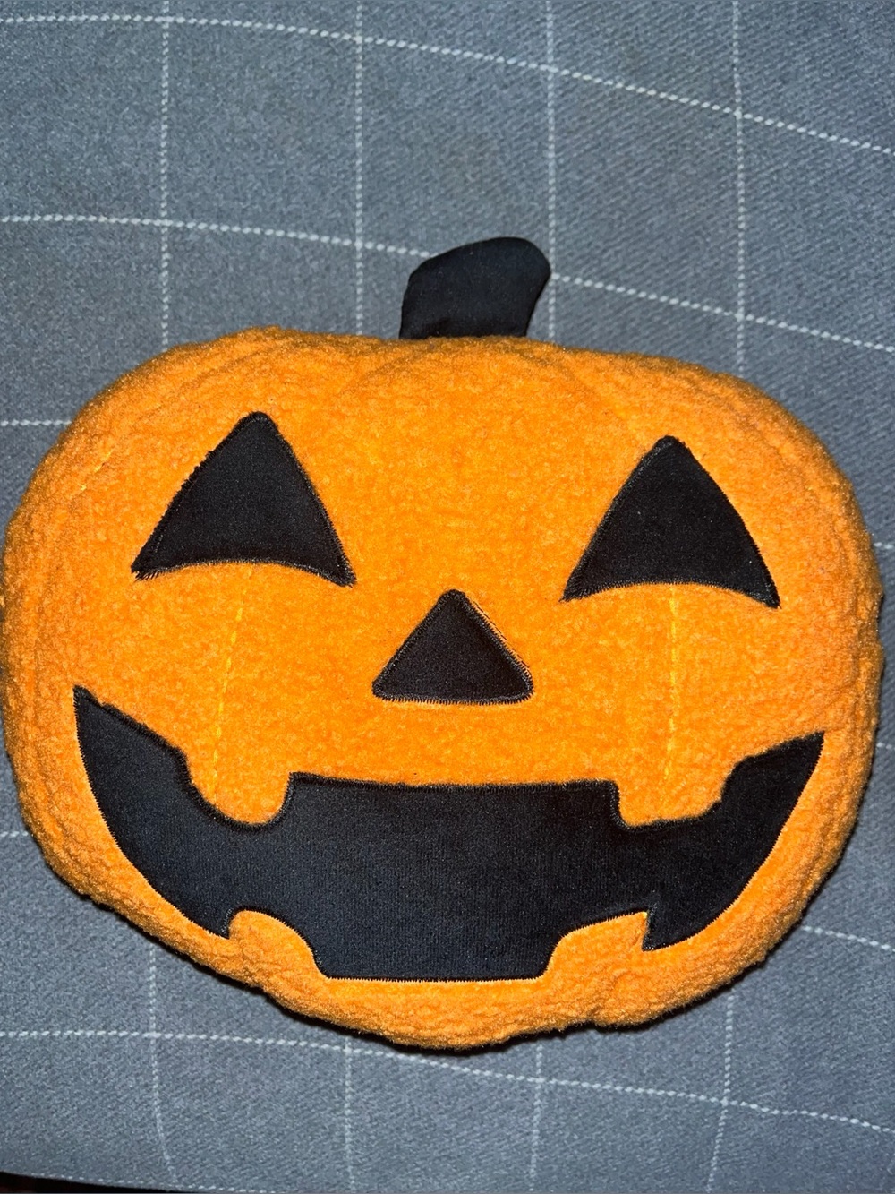 Halloween Pumpkin Pillow - Orange Jack-O'-Lantern